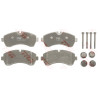 Jeu de 4 plaquettes de frein COTEC TRW GDB1696