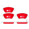 Jeu de 4 plaquettes de frein DTEC COTEC TRW GDB1700DTE