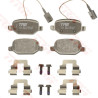 Jeu de 4 plaquettes de frein COTEC TRW GDB1881