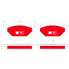 Jeu de 4 plaquettes de frein DTEC COTEC TRW GDB1984DTE