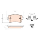 Jeu de 4 plaquettes de frein TRW GDB2107