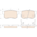 Jeu de 4 plaquettes de frein COTEC TRW GDB3175