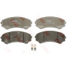Jeu de 4 plaquettes de frein COTEC TRW GDB3246