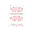 Jeu de 4 plaquettes de frein COTEC TRW GDB3285