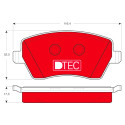 Jeu de 4 plaquettes de frein DTEC COTEC TRW GDB3332DTE