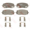 Jeu de 4 plaquettes de frein COTEC TRW GDB3369