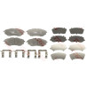 Jeu de 4 plaquettes de frein COTEC TRW GDB3372