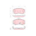 Jeu de 4 plaquettes de frein COTEC TRW GDB3386