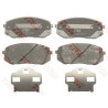 Jeu de 4 plaquettes de frein COTEC TRW GDB3461