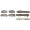 Jeu de 4 plaquettes de frein COTEC TRW GDB3477