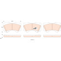 Jeu de 4 plaquettes de frein COTEC TRW GDB3524