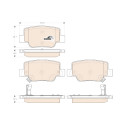 Jeu de 4 plaquettes de frein COTEC TRW GDB3547
