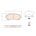 Jeu de 4 plaquettes de frein TRW GDB3631