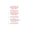 Jeu de 4 plaquettes de frein TRW GDB4008