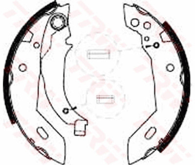 Jeu de mâchoires de frein TRW GS6228