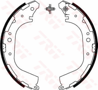 Jeu de mâchoires de frein TRW GS8590
