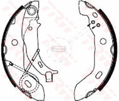 Jeu de mâchoires de frein TRW GS8627