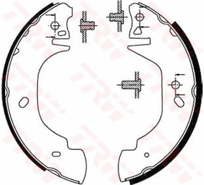 Jeu de mâchoires de frein TRW GS8629