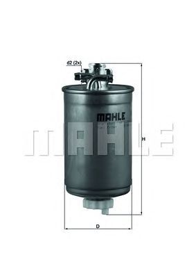 Filtre à carburant MAHLE ORIGINAL KL 180