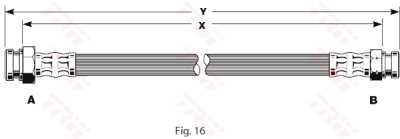 Flexible de frein TRW PHA135