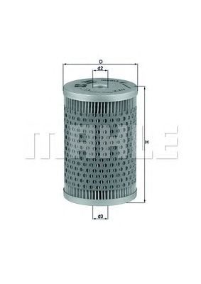 Filtre à carburant MAHLE ORIGINAL KX9