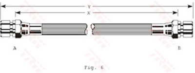 Flexible de frein TRW PHA329