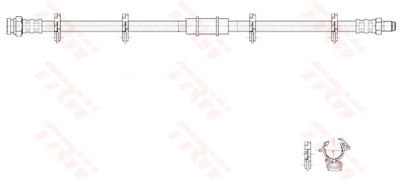 Flexible de frein TRW PHB273