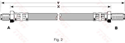 Flexible de frein TRW PHC137