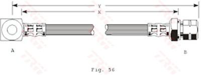 Flexible de frein TRW PHD243