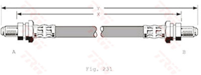 Flexible de frein TRW PHD323