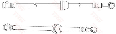 Flexible de frein TRW PHD947
