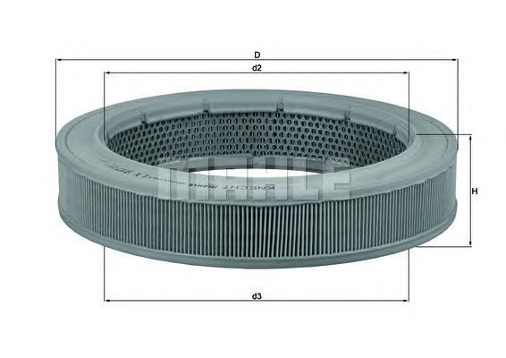 Filtre à air MAHLE ORIGINAL LX 917