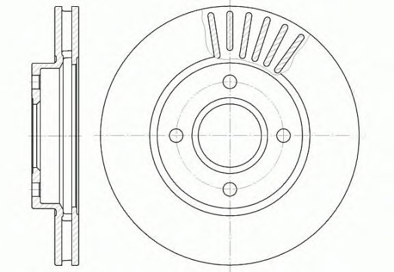 Jeu de 2 disques de frein