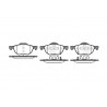 Jeu de 4 plaquettes de frein ROADHOUSE 21068.02