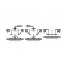 Jeu de 4 plaquettes de frein ROADHOUSE 21187.02