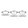 Jeu de 4 plaquettes de frein ROADHOUSE 2390.50