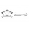 Jeu de 4 plaquettes de frein ROADHOUSE 2401.04