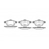 Jeu de 4 plaquettes de frein ROADHOUSE 2618.00