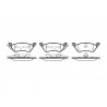 Jeu de 4 plaquettes de frein ROADHOUSE 2811.00