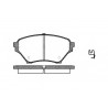 Jeu de 4 plaquettes de frein ROADHOUSE 2850.02