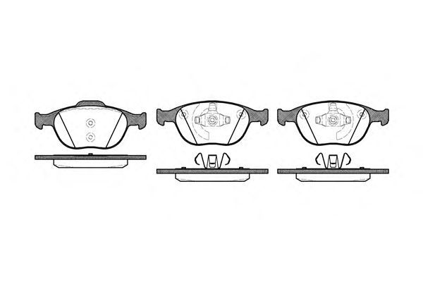 Jeu de 4 plaquettes de frein ROADHOUSE 2984.00