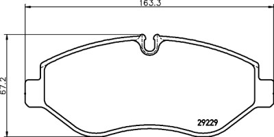 Jeu de plaquettes de frein HELLA 8DB 355 005-511