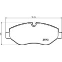 Jeu de plaquettes de frein HELLA 8DB 355 005-521