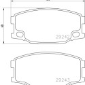 Jeu de plaquettes de frein HELLA 8DB 355 005-571