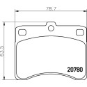 Kit de plaquettes de frein, frein à disque