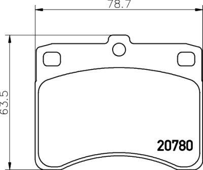 Jeu de plaquettes de frein HELLA 8DB 355 005-671