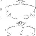 Jeu de plaquettes de frein HELLA 8DB 355 005-961