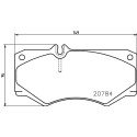 Jeu de plaquettes de frein HELLA 8DB 355 006-061