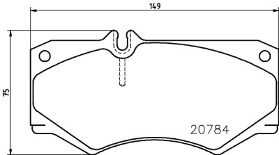 Jeu de plaquettes de frein HELLA 8DB 355 006-061