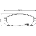 Jeu de plaquettes de frein HELLA 8DB 355 006-251